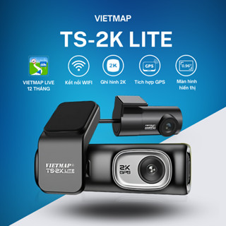 CAMERA HÀNH TRÌNH VIETMAP TS2K LITE, Tặng VIETMAP LIVE PRO 1 NĂM, GHI HÌNH TRƯỚC SAU 2K, KẾT NỐI ĐT