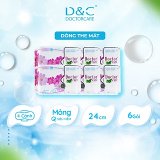 Băng vệ sinh thảo dược D&C Doctor Care ban ngày 24cm Combo 6 gói