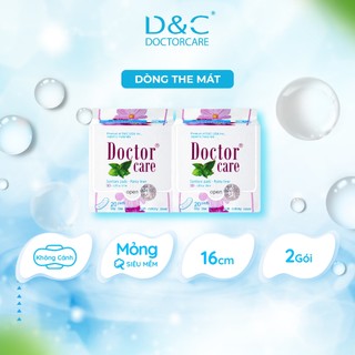 Băng vệ sinh thảo dược D&C Doctor Care hàng ngày 16 cm Combo 2 gói