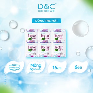 Băng vệ sinh thảo dược D&C Doctor Care hàng ngày 16 cm Combo 6 gói