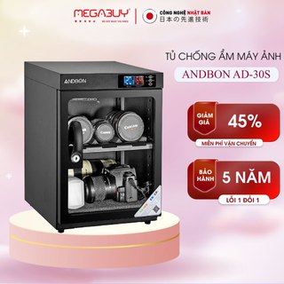 Tủ chống ẩm máy ảnh 30 Lít ANDBON, Tủ hút ẩm máy ảnh 30L tự động hai ngăn chống xước,tiết kiệm điện Drybox