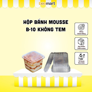 Hộp nhựa đựng bánh mousse B10-8 không tem (5 chiếc)