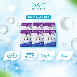 Băng vệ sinh thảo dược Glamiss Cool ban ngày 24.5 cm Combo 6 gói
