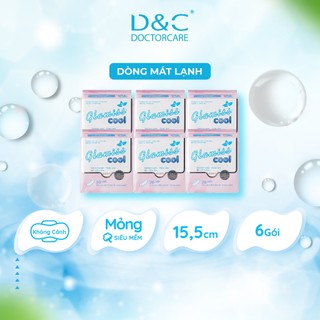 Băng vệ sinh thảo dược Glamiss Cool hàng ngày 15.5 cm Combo 6 gói