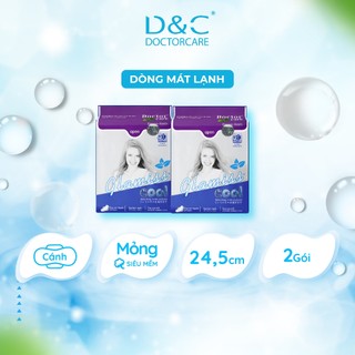 Combo 2 gói băng vệ sinh thảo dược Glamiss Cool ban ngày 24.5 cm siêu thấm