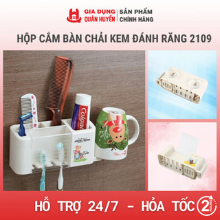 Hộp Cắm bàn chải kem đánh răng đa năng 2109