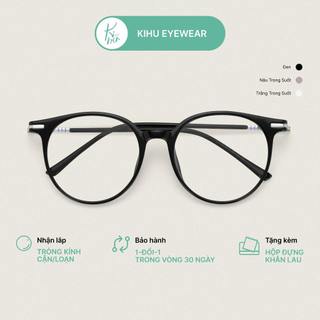 Gọng kính nhựa dẻo gọng tròn bầu, gọng kính cắt cận nam nữ Kihu Eyewear - TR 2158