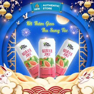 - nước ép trái cây dr fruit juice hương ổi - lon 500ml - deal sốc