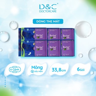 Băng vệ sinh thảo dược D&C ban đêm 33.8cm Combo 6 gói