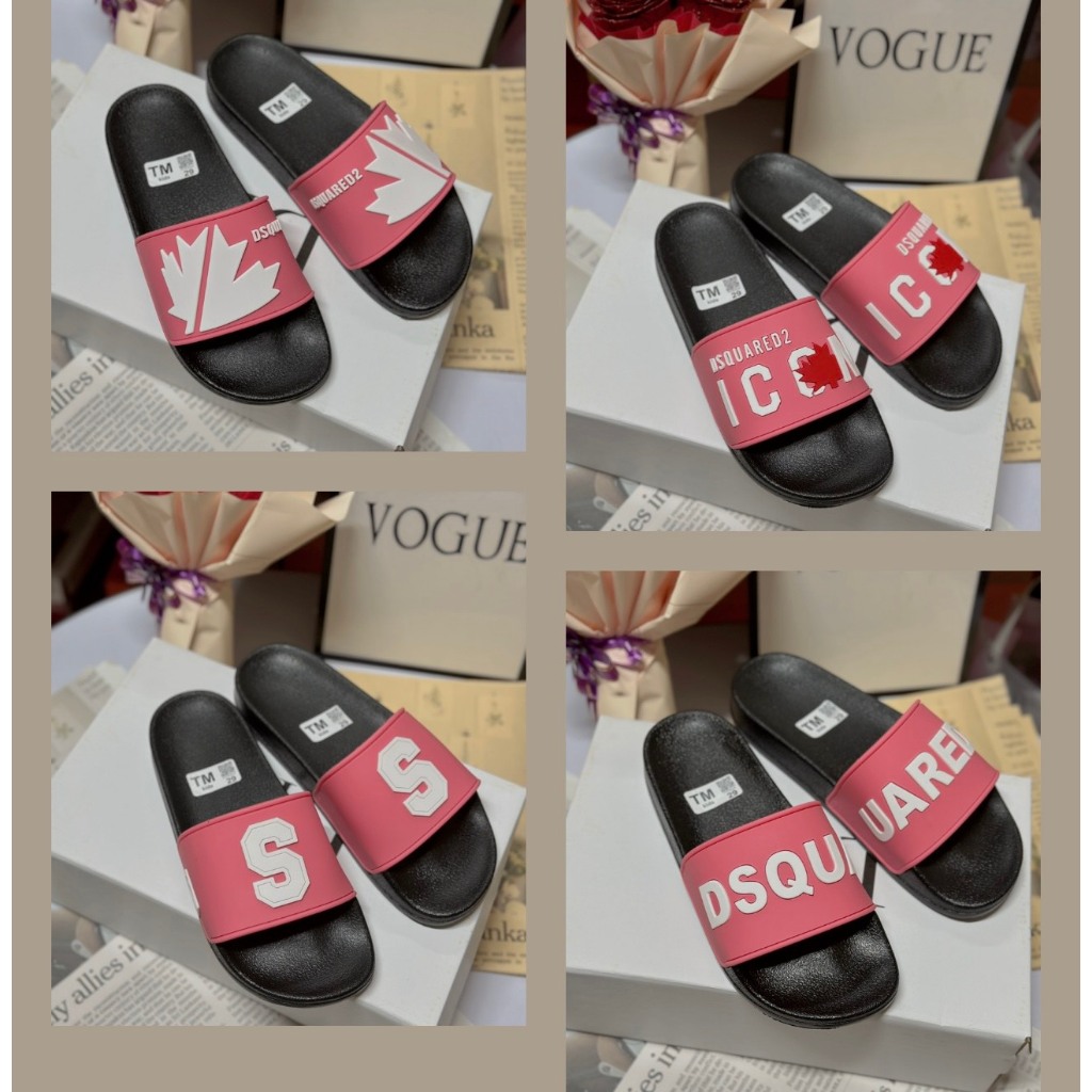 Dép nam nữ quai ngang, dép Icon mix lá siêu bền Shop NB