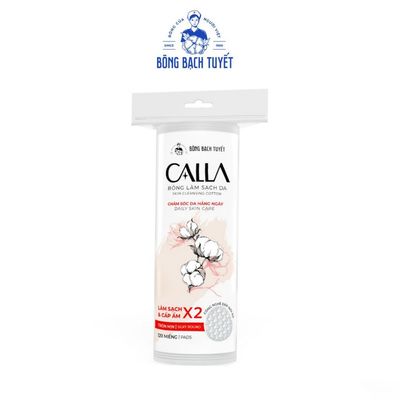 [HÀNG TẶNG KHÔNG BÁN] - Bông tẩy trang làm sạch da Bông Bạch Tuyết Calla tròn 3D 120 miếng/gói