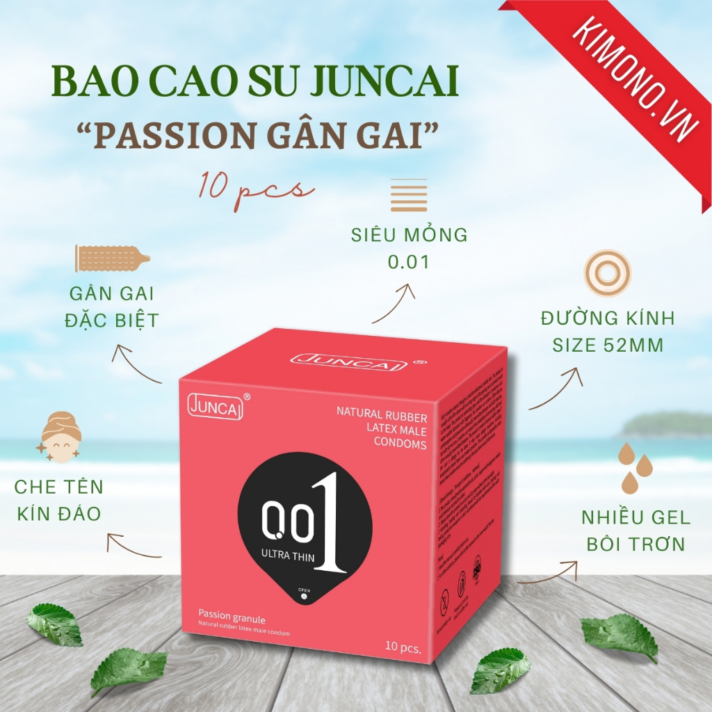 Bao cao su Kimono siêu mỏng 0.02 màu vàng Gold chứa vitamin B cấp ẩm bôi trơn, Hộp 3&12 bcs