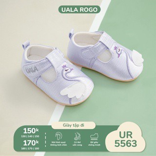 [XẢ LỖ LẺ SIZE] Giày tập đi Uala Rogo chuẩn y khoa đế cao su non bé trai bé gái siêu mềm nhẹ chống trơn trượt