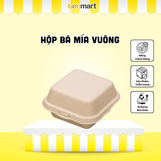 Hộp bã mía vuông 15x15x8 cm