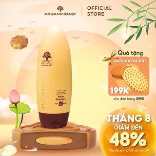Dầu gội tím khử sắc vàng Arganmidas Silver Shampoo - 450ml