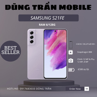 Điện thoại samsung s21 fe máy đẹp nguyên zin bản mỹ 1 sim ram 6/128g chip snap 888