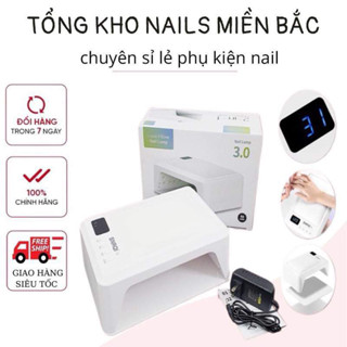 Máy hơ gel SNRQI T8 chính hãng 72W 60 bóng LED/UV - Máy hơ móng làm nail khoang rộng, có đệm kê tay (Bảo hành 3 tháng)