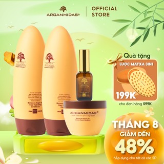 COMBO: gội xả siêu dưỡng ẩm 450ml +  Tinh dầu dưỡng 50ml + Mặt nạ phục hồi tóc 300ml