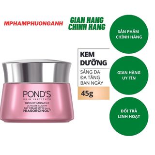 Kem sáng da ban ngày Pond's Bright Miracle mờ thâm sạm với 50X Niasorcinol 45g