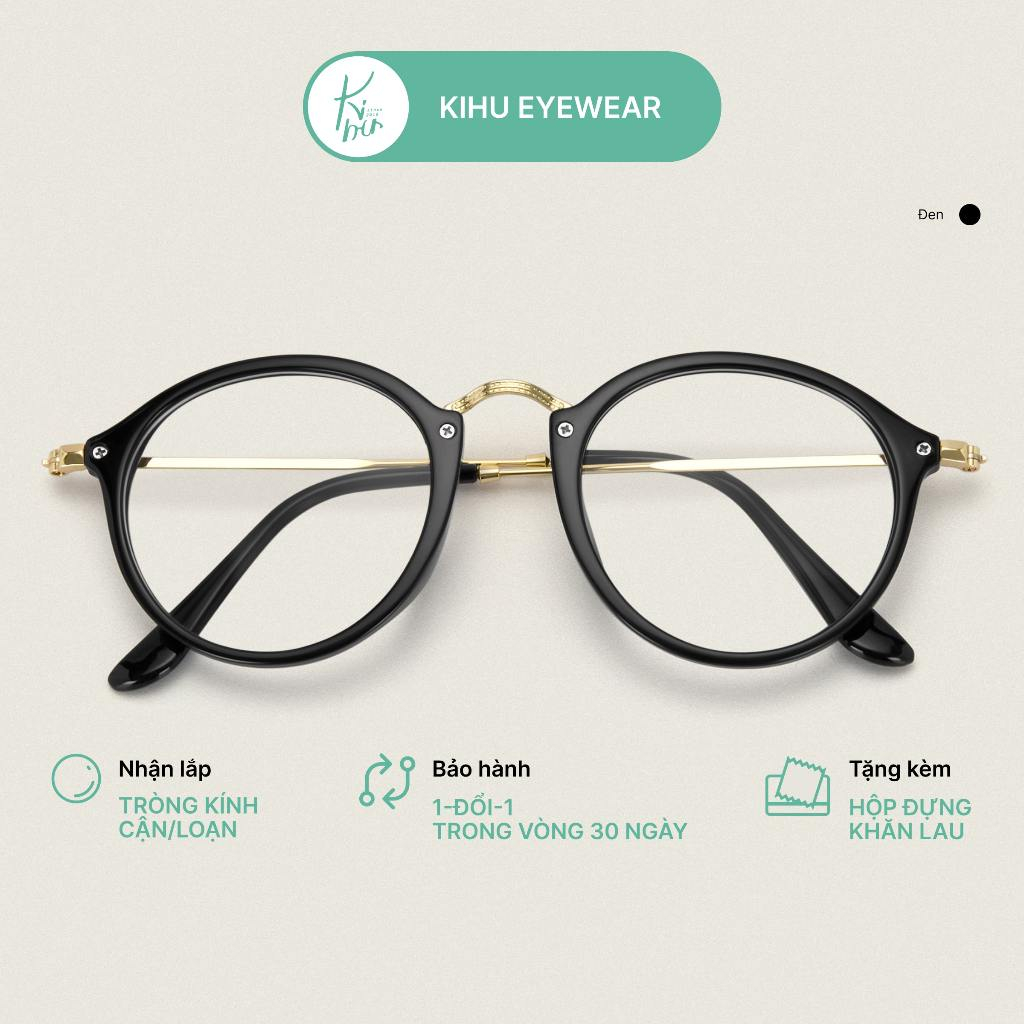 Gọng kính cận tròn nam nữ KIHU EYEWEAR chất liệu kim loại màu sắc 8300 - KIHU EYEWEAR