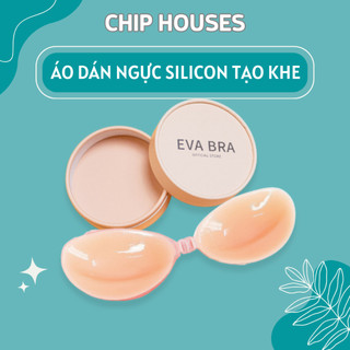 Áo Dán Ngực Silicon Nâng Ngực Tạo Khe, Miếng Dán Ngực Không Viền Eva Bra Cài Trước Gom Ngực 4950