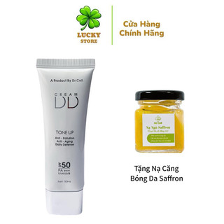 Kem chống nắng dd cream dr cell 50ml. tặng nạ saffron