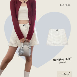 Chân váy ren cạp chun đính nơ NAKED by V - Bombom Skirt
