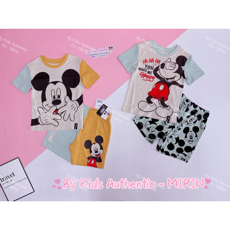 Set 2 bộ Mickey Boy cho bé trai ( phom to )