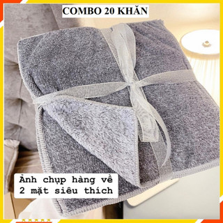 COMBO 5 khăn lau đa năng siêu thấm nước 25*25cm