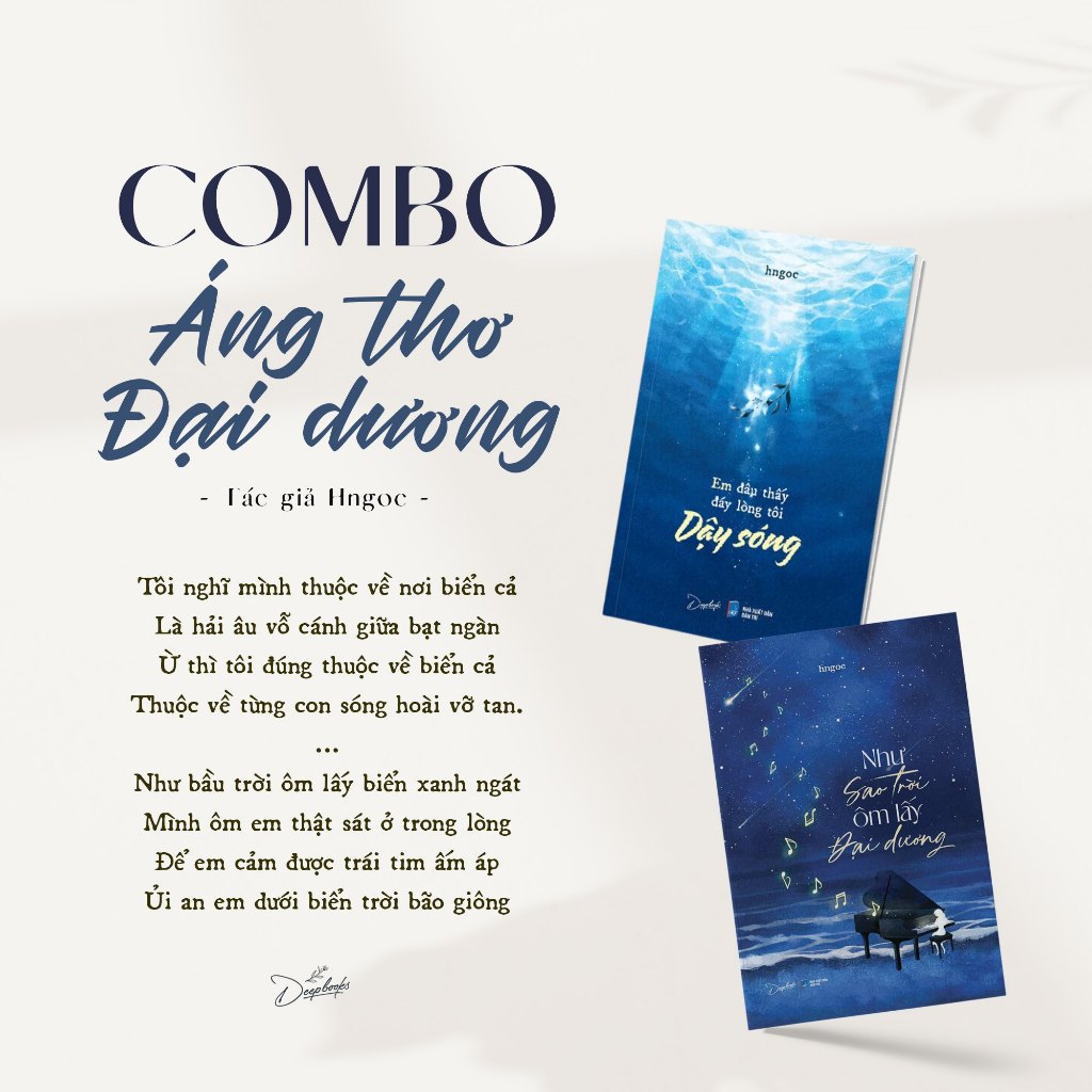 Sách hngoc : Em Đâu Thấy Đáy Lòng Tôi Dậy Sóng + Như Sao Trời Ôm Lấy Đại Dương