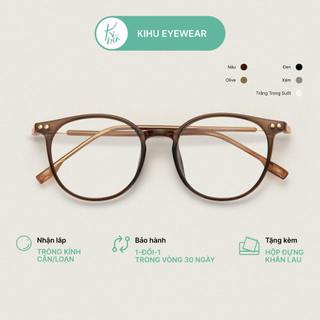 Gọng kính tròn bầu chống ánh sáng xanh - Kính mắt thời trang nhiều màu sắc KIHUEYEWEAR 83079