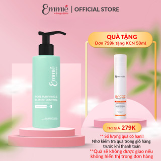 Gel rửa mặt BHA Emmié sạch sâu và kiểm soát mụn 180ml Emmié by HappySkin