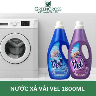 Nước xả vải/quần áo VEL làm mềm vải, khử mùi, khử trùng chuyên dụng - Chai 1,8 Lít