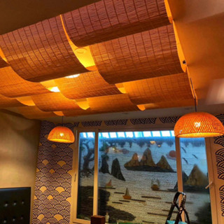 MÀNH TRE TRÚC KHỔ LỚN làm nền tô điểm chụp ảnh. Mành trúc làm rèm che nắng. Thảm decor nhà hàng