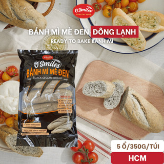[HCM] Bánh Mì Mè Đen Tươi Đông Lạnh O'Smiles 350g/túi/5 ổ