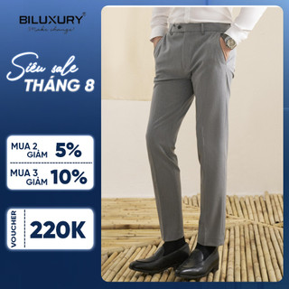 Quần Âu Nam, Quần Âu 7QAUB003 T2 Biluxury lịch lãm đẳng cấp chuẩn form không nhăn nhàu