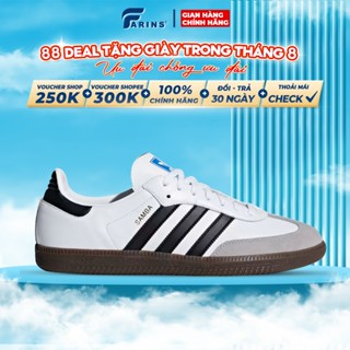 Giày Adidas Samba OG White Black Gum Chính Hãng Cho Nam Nữ Bao Check Test