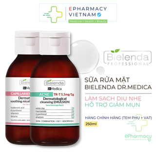Sữa Rửa Mặt Bielenda Dr.Medica EMULSION Giảm Mụn, Làm Sạch Dịu Nhẹ 250mL
