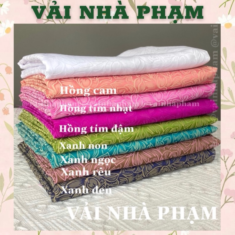 VẢI GẤM LỤA HAI DA - VẢI NHÀ PHẠM - KHỔ 1.5M