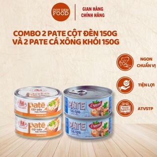 Combo 2 hộp pate cột đèn hải phòng và 2 hộp pate cá ngừ xông khói