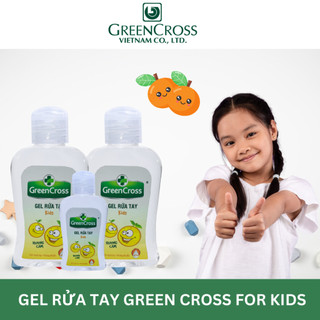 Gel rửa tay kháng khuẩn vượt trội Green Cross for Kids 100ml bảo vệ sức khỏe cho bé - Hương Cam