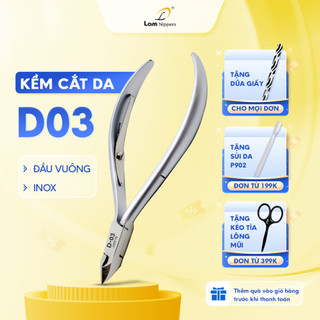 [Tặng Dũa] Kềm Cắt Da D.03, Đầu Vuông, Kìm Thép Không Gỉ Inox, Bấm Cán Thép - Lam Nippers, Kềm Lâm