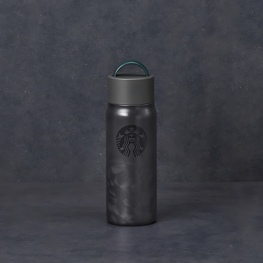 Bình Nước Starbucks Giữ Nhiệt 16Oz (473ml) CHARCOAL LYDON W/HDLE