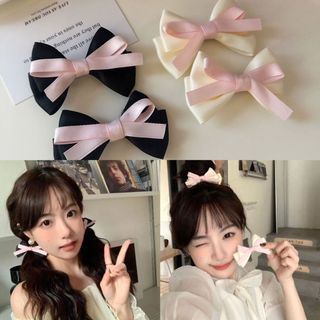 Kẹp Tóc Nơ Phong Cách Hàn Quốc Ngọt Ngào