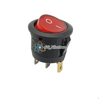 Công tắc tròn 3 chân có đèn ON-OFF 2 vị trí 6A/250VAC 10A/125VAC KCD1