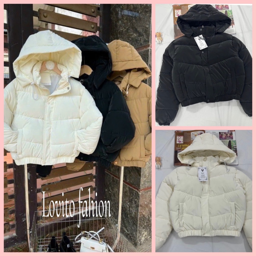 ÁO PHAO NỮ NHUNG LÌ CÓ MŨ HÓT NHẤT