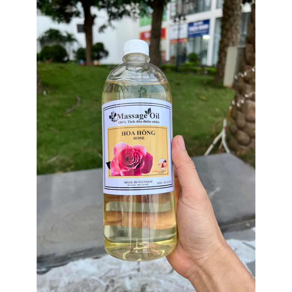 Dầu Dừa massage body 1 lít - 500ml , Không mùi, hương gừng, hoa hồng, nhài, lavender.....