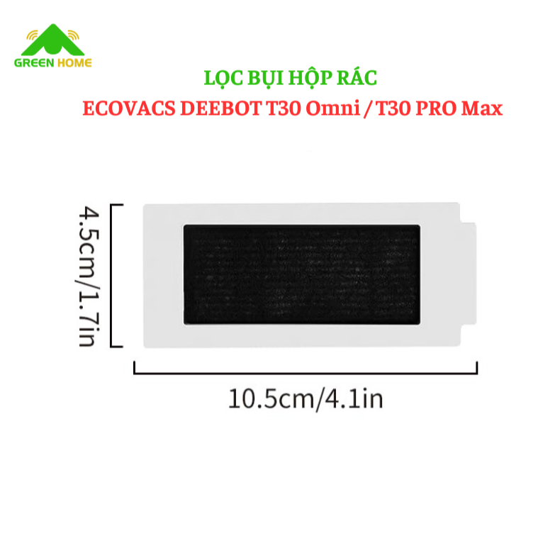 Màng lọc bụi cho robot lau nhà Ecovacs Deebot T30 Omni, T30 pro, T30 Max