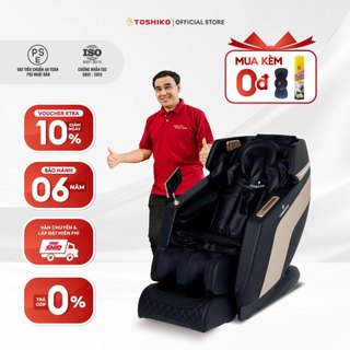 Ghế massage trị liệu toàn thân TOSHIKO T86 Bảo Hành 6 năm công nghệ con lăn 4D cao cấp giúp thư dãn tại nhà