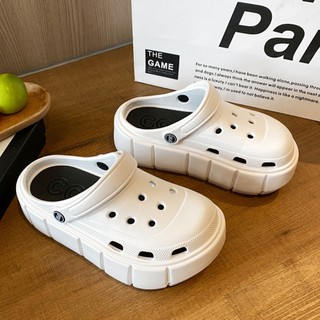 Dép Cross độn đế nữ đế 6cm siêu nhẹ dễ thương - dép bánh mì nữ hot trend 2024